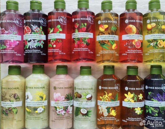 Гели для душа ив Роше Франция