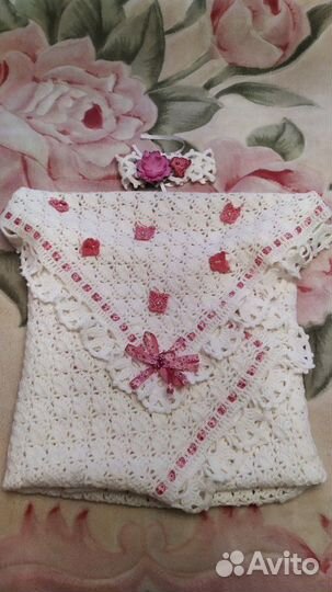 Плед конверт на выписку