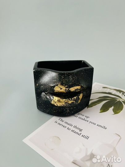 Кашпо из гипса / органайзер/ горшок