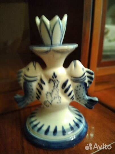 Подсвечник гжель цена за 3 шт