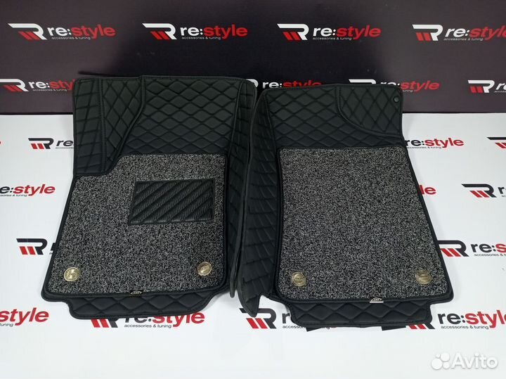 Ковры салона 3D Nissan Patrol 62 Левый руль Черные