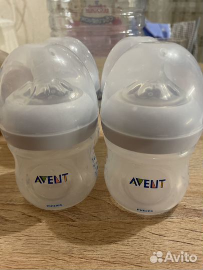 Бутылочки avent natural с соской 0+