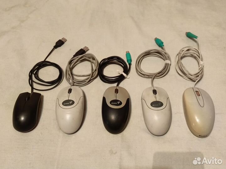 Мыши пк лазерные USB и PC/2 б/у
