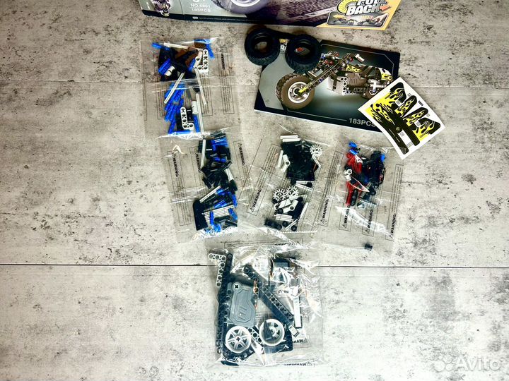 Конструктор Мотоцикл QiHui 183 детали