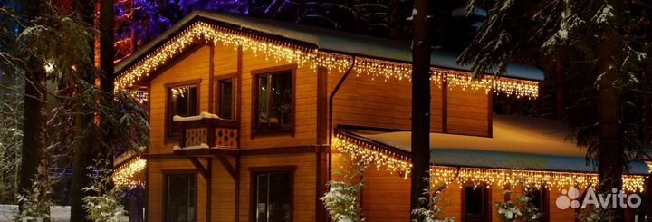 Праздничное оформление, монтаж гирлянд