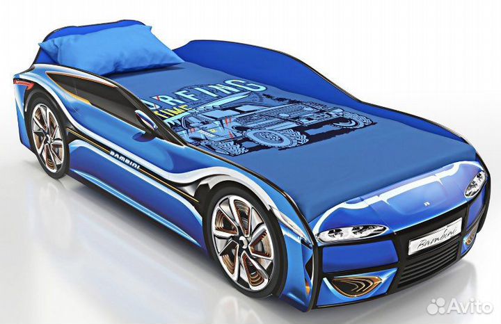 Новая детская кровать машина