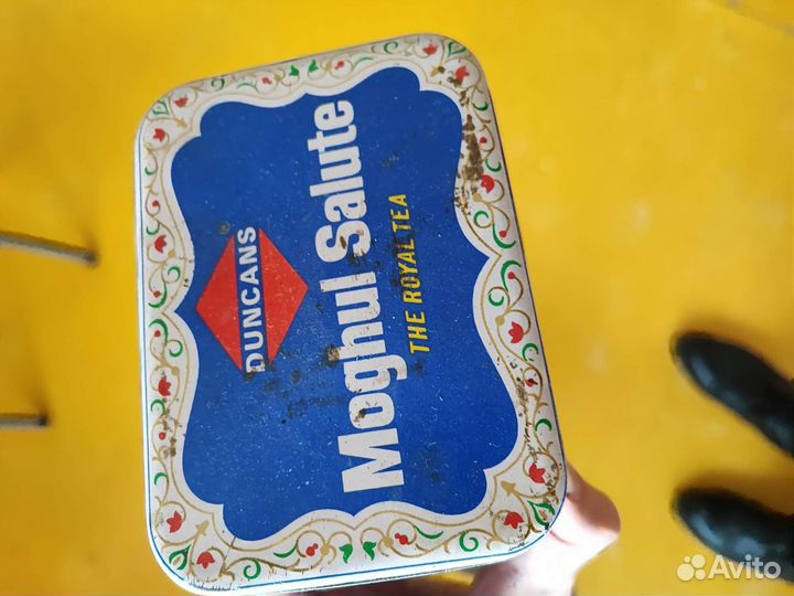 Жестяная банка из-под индийского чая СССР