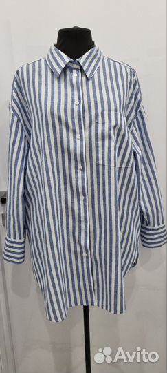 Рубашка туника женская 100% лён