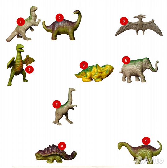 Фигурки динозавров Tombola Томбола Kinder Киндер