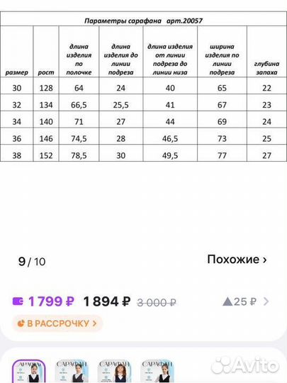 Сарафан Victory & Sergio для школы