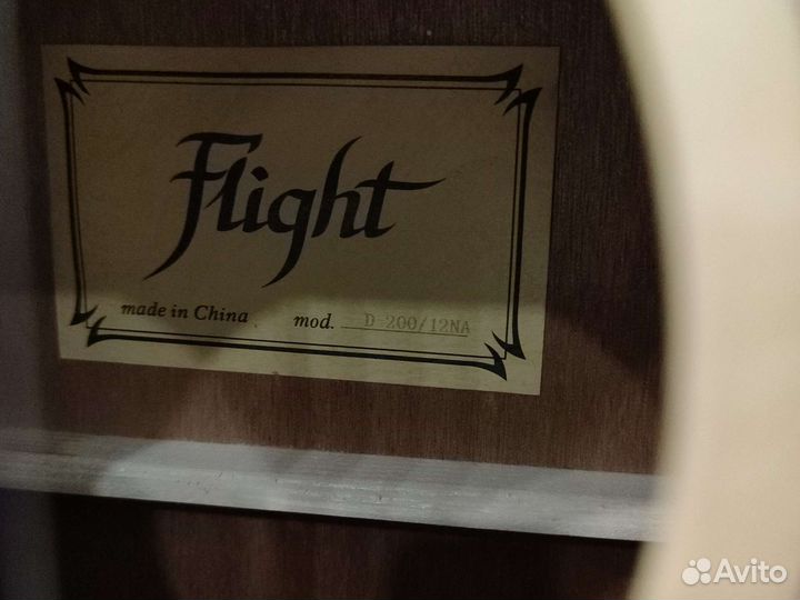 Гитара flight d200 12 струнная