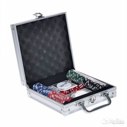 Покерный набор в кейсе и коробках 100,200,300,500