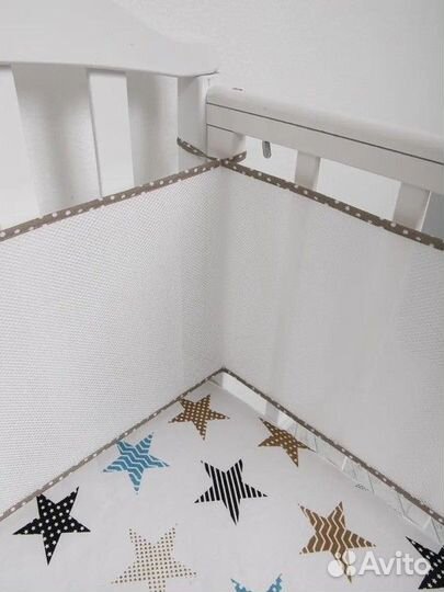 Бортики в детскую кроватку тонкие