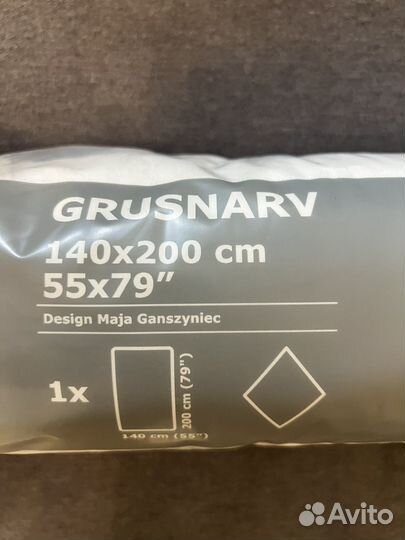 Наматрасник 140 200 IKEA непромокаемый grusnarv