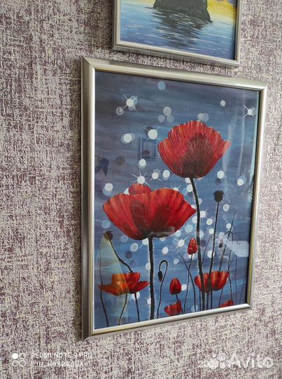 Картина акрилом в раме