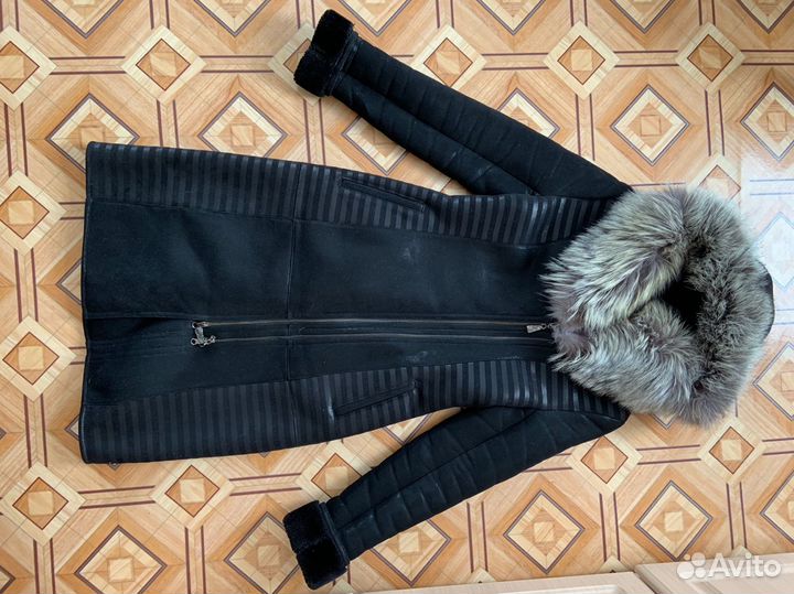 Дубленка искусственная женская 42