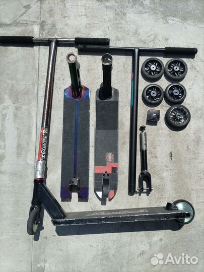 Трюковой самокат стрит+(запчасти)