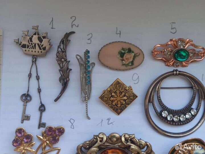 Винтажная Брошь коллекция винтаж СССР Европа