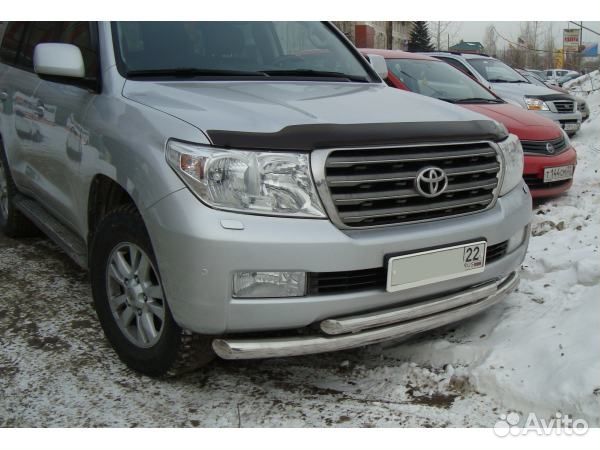 Дефлектор капота темный toyota land cruiser 200 20