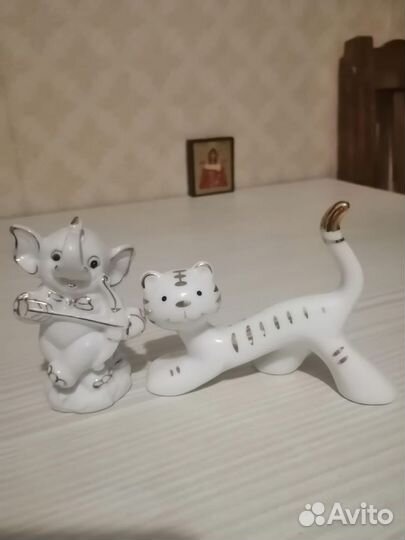 Котик для колец и слоник