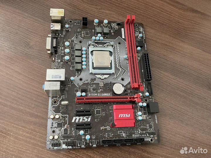 Мат. плата MSI B150M G1 Gamer + процессор i5-6600