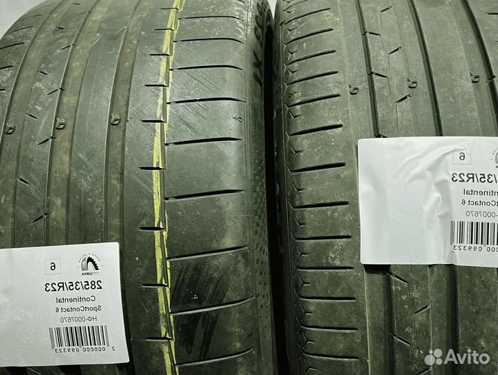 Continental SportContact 6 285/35 R23 94Y