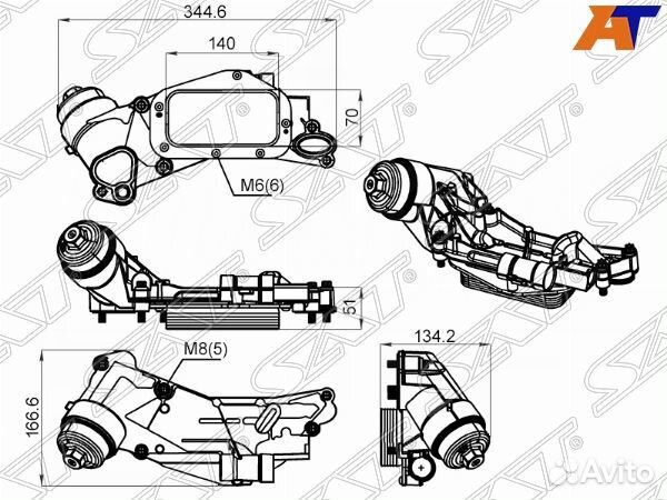 Радиатор масляный chevrolet aveo 11, chevrolet cru