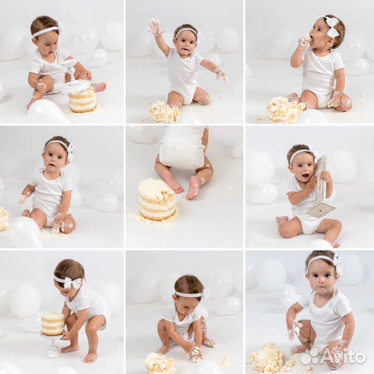 Фотосессия на годик/2-3 годика, своя студия