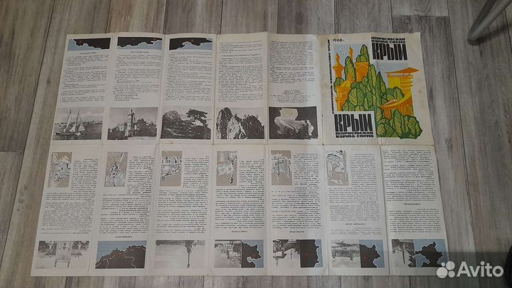 Карта Крыма СССР 1968