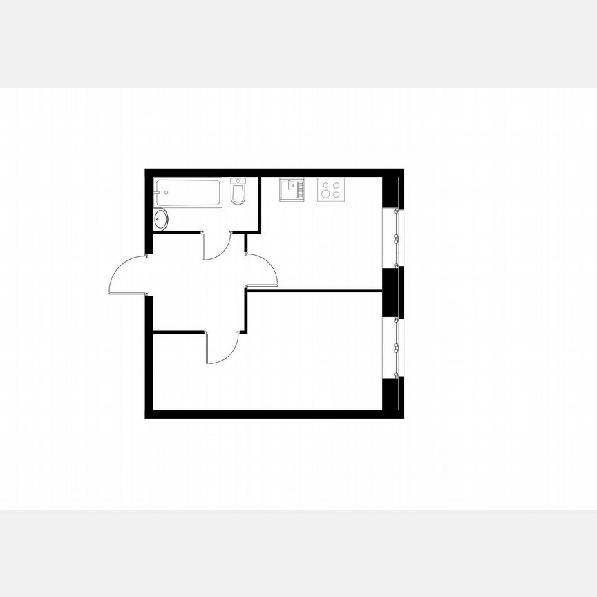 1-к. квартира, 28,8 м², 1/5 эт.