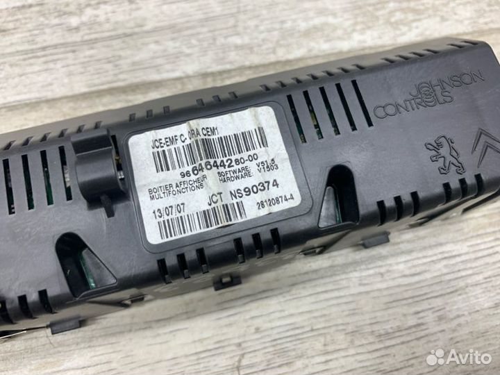 Дисплей компьютера Peugeot 207 хэтчбек 5FW (EP6)