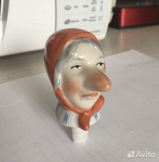 Пробка наливайка фарфор. Винтаж