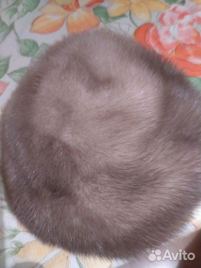 Шапочка меховая норка,лиса