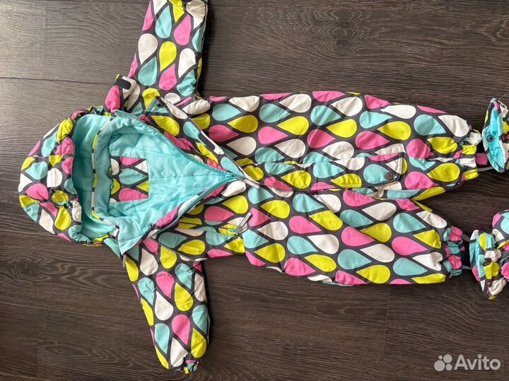Комбинезон демисезонный 74 80 crokid для девочки