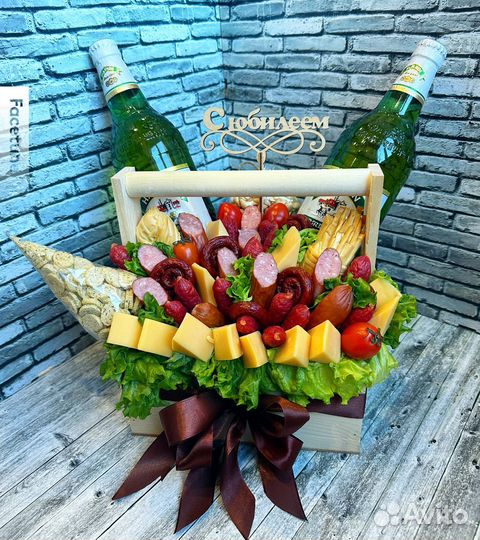 Мужской вкусный букет. Мужские букеты