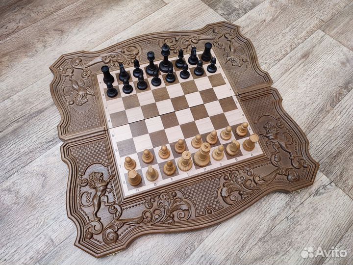 Шахматы нарды шашки 3 в 1
