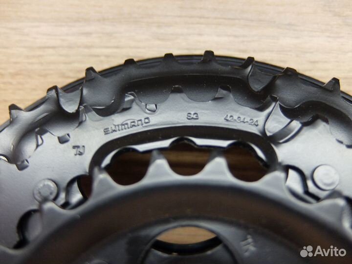 Система 42х34х24Т, Shimano Tourney, шатун алюминий