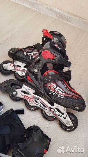 Детские ролики reaction раздвижные 31-36