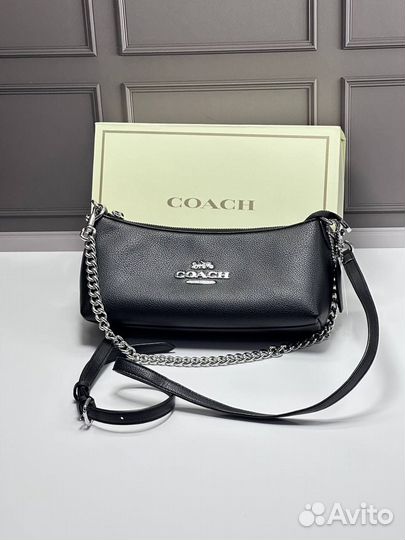 Сумка женская натуральная кожа coach