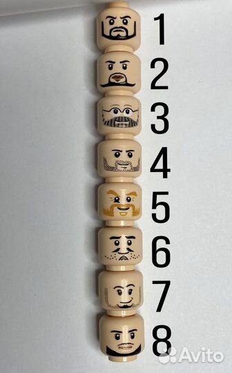 Lego головы аналог человечек детали лего
