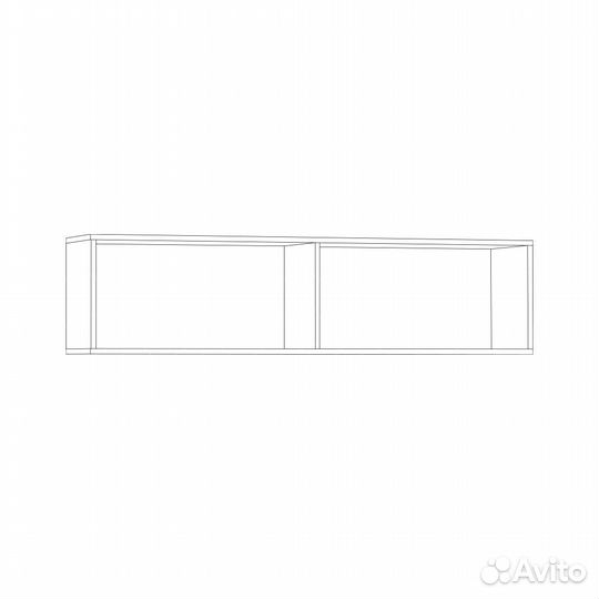 Шкаф навесной Ливерпуль Белый,ясень ваниль