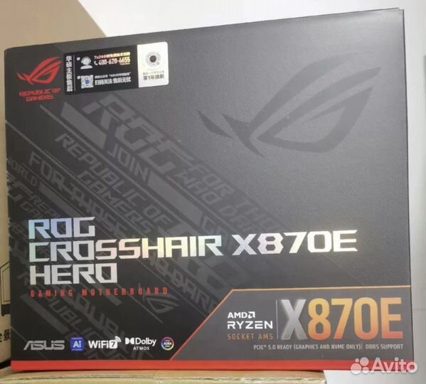 Мат. плата Asus ROG Strix Crosshair X870E Hero