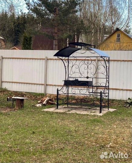 Мангал с печкой