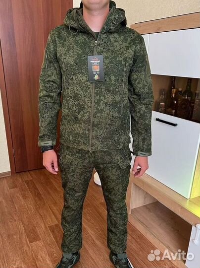 Костюм боевой тактический softshell (цифра)