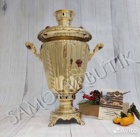 Самовар на дровах. Рюмка плетёная. Тула