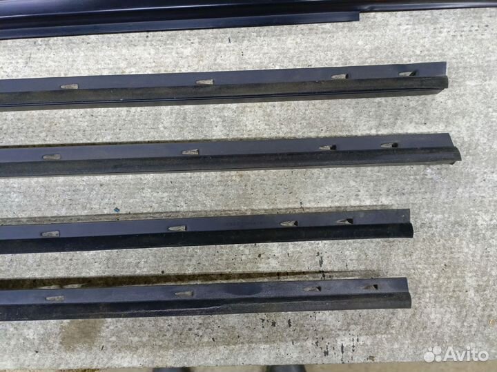 Молдинги стекол дверей бархотки Chevrolet Lacetti