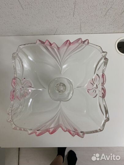 Ваза и блюдо Walther-Glas Германия