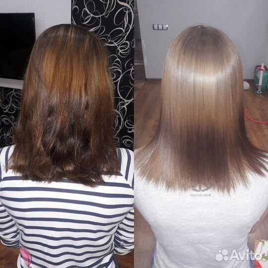 Кератиновое выпрямление волос