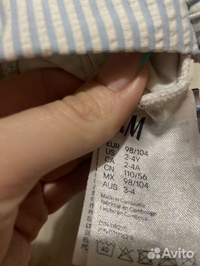 Купальник для девочки hm 98 104
