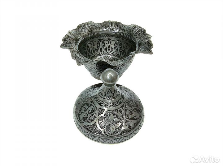 Конфетница Сахарница Лукумница античное серебро